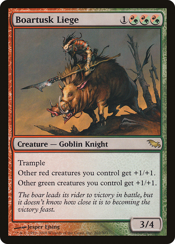 Boartusk Liege (SHM-202) [Shadowmoor] Foil MTG Single Wizards of the Coast