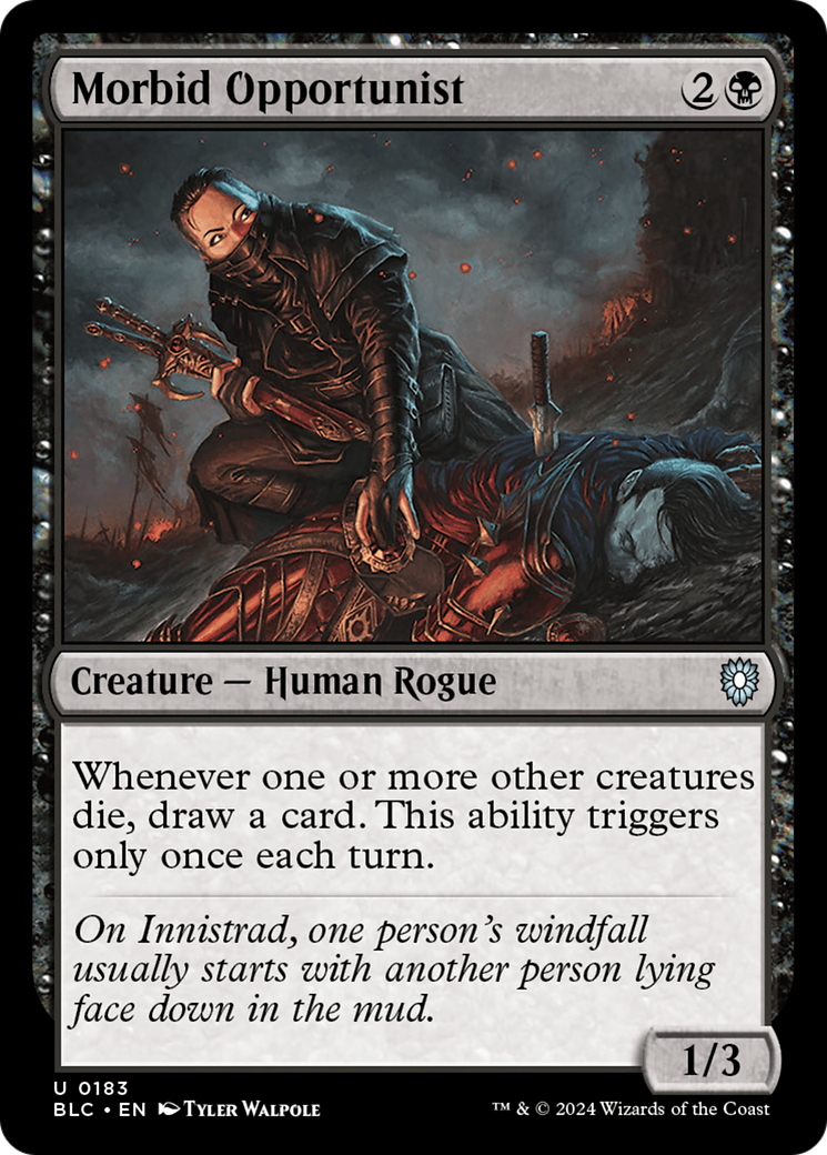 Morbid Opportunist (BLC-183) [Bloomburrow Commander] MTG Single Wizards of the Coast