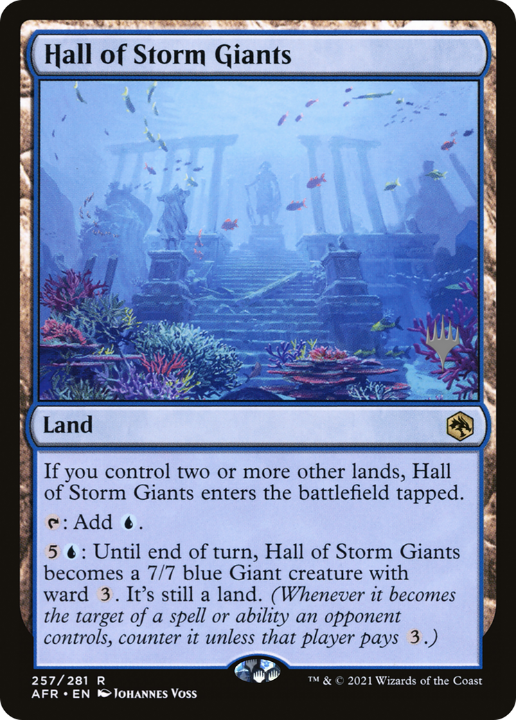 Hall of Storm Giants (PPAFR-257) [Adventures in the Forgotten Realms Promos] Foil MTG Single Wizards of the Coast