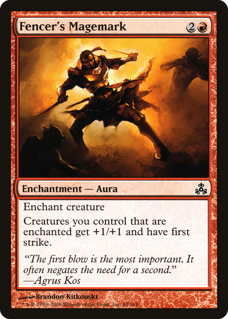 Fencer's Magemark (GPT-065) [Guildpact] MTG Single Wizards of the Coast