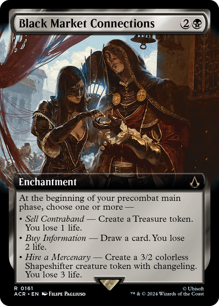 Black Market Connections (ACR-161) [Assassin's Creed] (Extended Art) MTG Single Wizards of the Coast