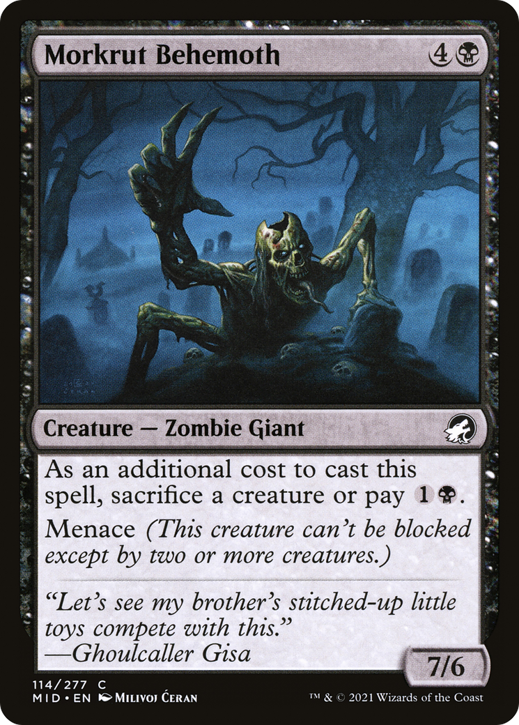 Morkrut Behemoth (MID-114) [Innistrad: Midnight Hunt] MTG Single Wizards of the Coast