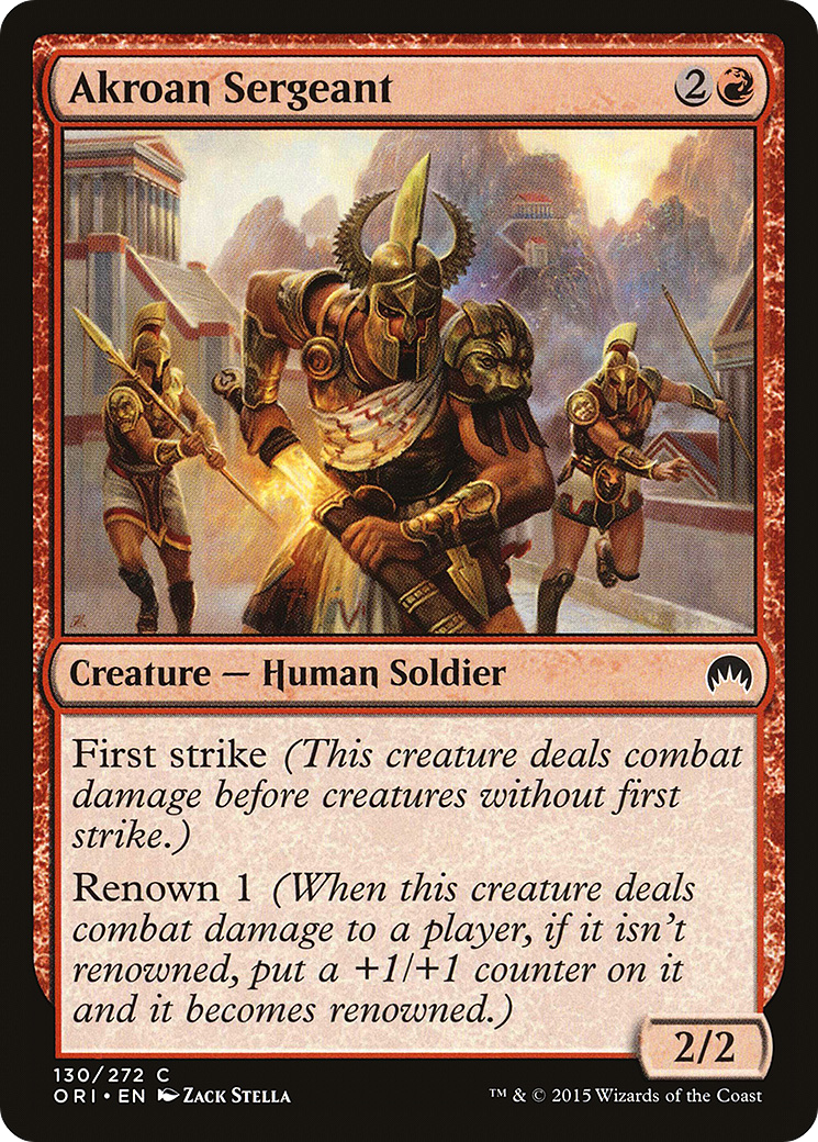 Akroan Sergeant (ORI-130) [Magic Origins] MTG Single Wizards of the Coast
