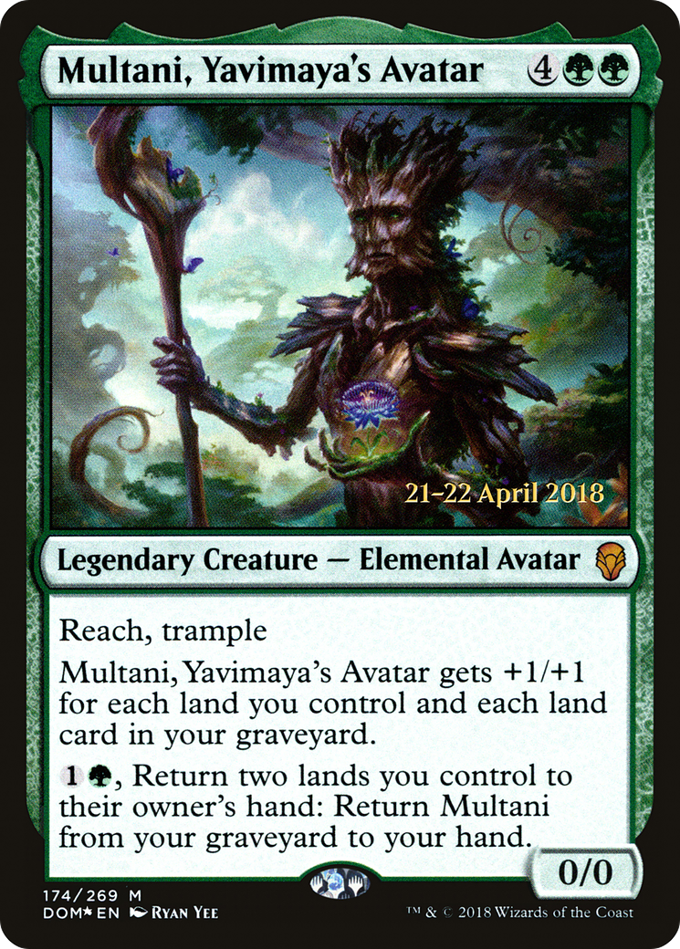 Multani, Yavimaya's Avatar (PRE-174) [Dominaria Promos] Foil MTG Single Wizards of the Coast