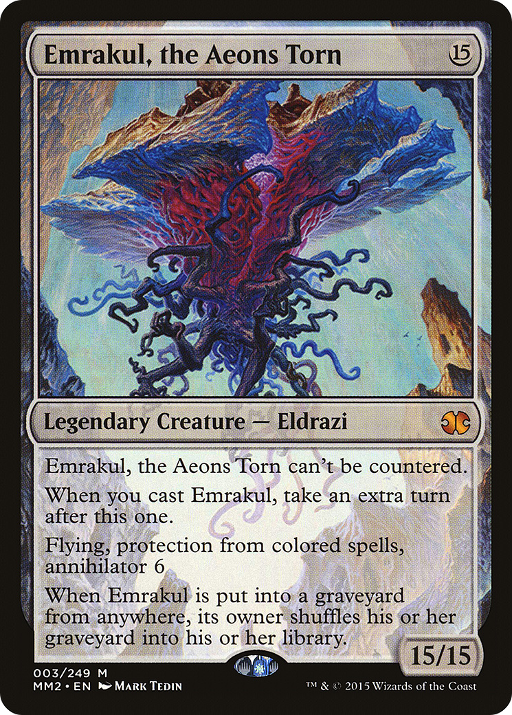 Emrakul, the Aeons Torn (MM2-003) [Modern Masters 2015] MTG Single Wizards of the Coast