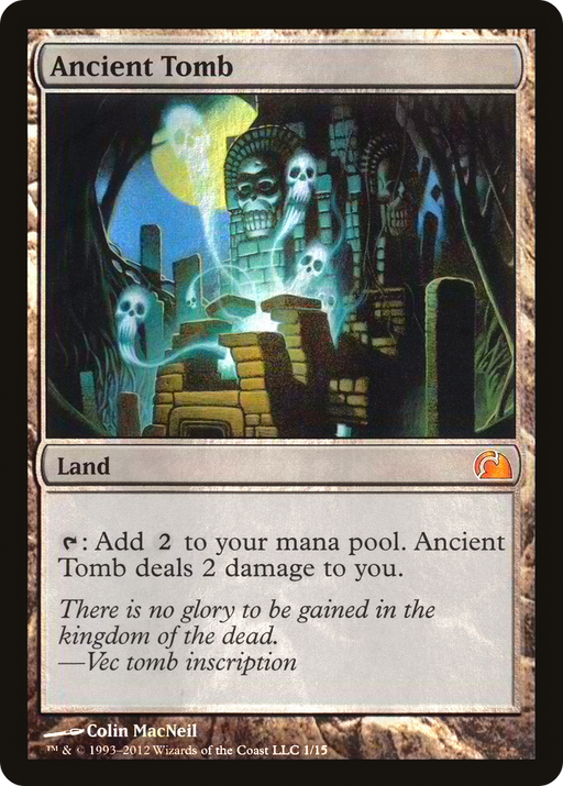 Ancient Tomb (V12-001) [Misc] From the Vault: Realms Foil MTG Single Wizards of the Coast