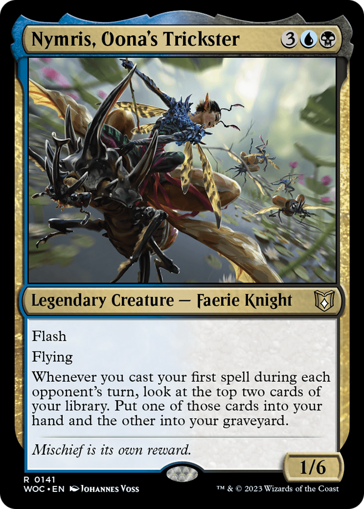 Nymris, Oona's Trickster (WOC-141) [Wilds of Eldraine Commander] MTG Single Wizards of the Coast