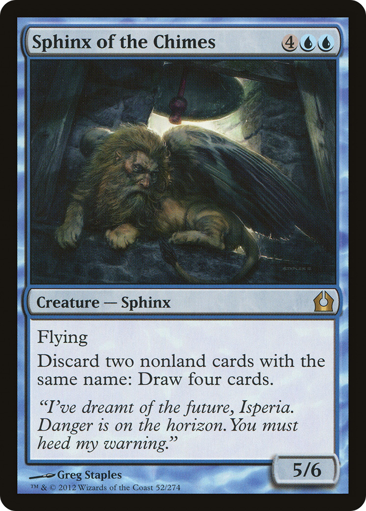 Sphinx of the Chimes (RTR-052) [Return to Ravnica] Foil MTG Single Wizards of the Coast