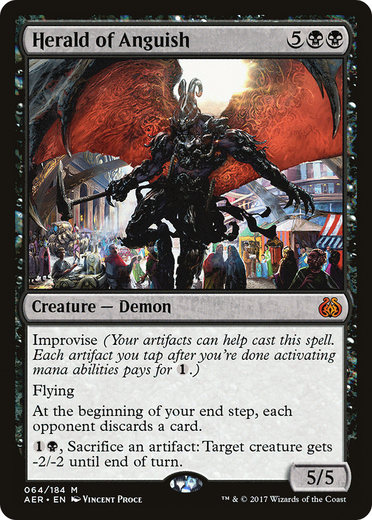 Herald of Anguish (AER-064) [Aether Revolt] Foil MTG Single Wizards of the Coast