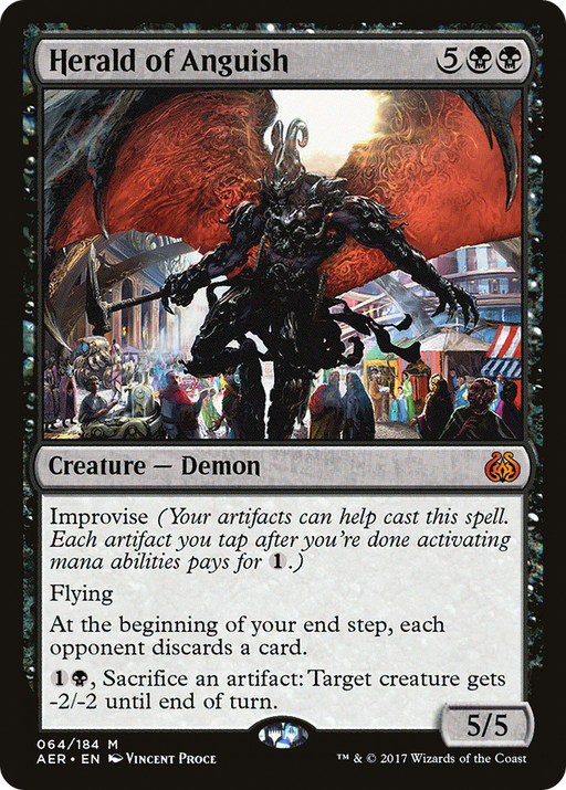 Herald of Anguish (AER-064) [Aether Revolt] MTG Single Wizards of the Coast