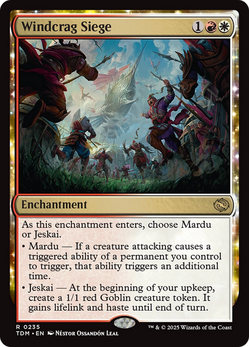 Windcrag Siege (TDM-235) [Tarkir: Dragonstorm] Foil MTG Single Wizards of the Coast