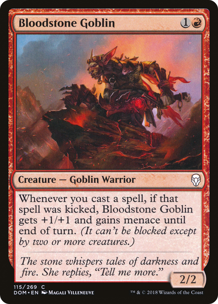 Bloodstone Goblin (DOM-115) [Dominaria] MTG Single Wizards of the Coast