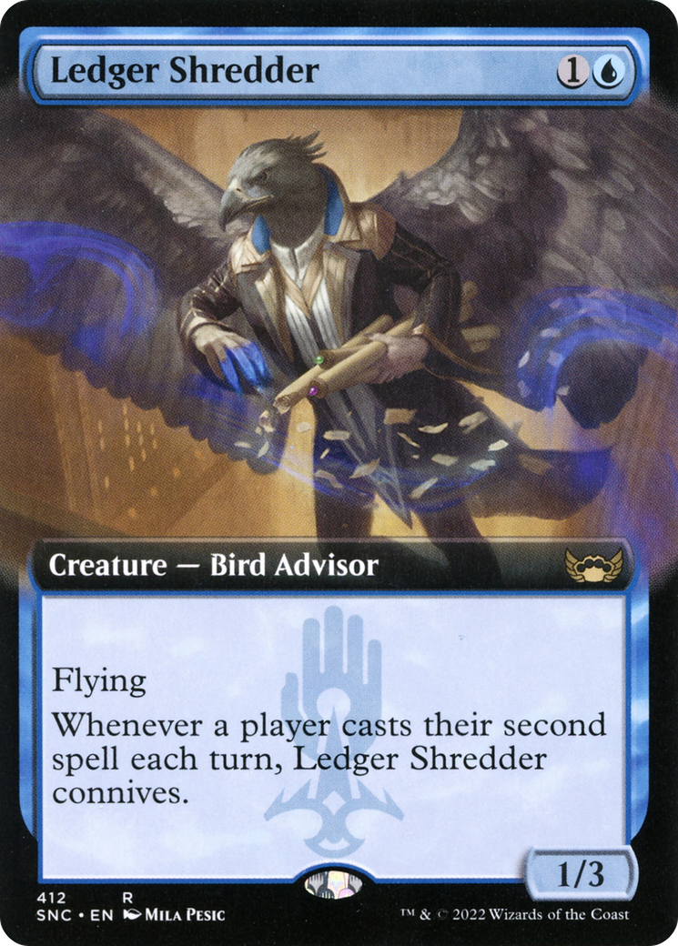 Ledger Shredder (SNC-412) [Streets of New Capenna] (Extended Art) Foil MTG Single Wizards of the Coast