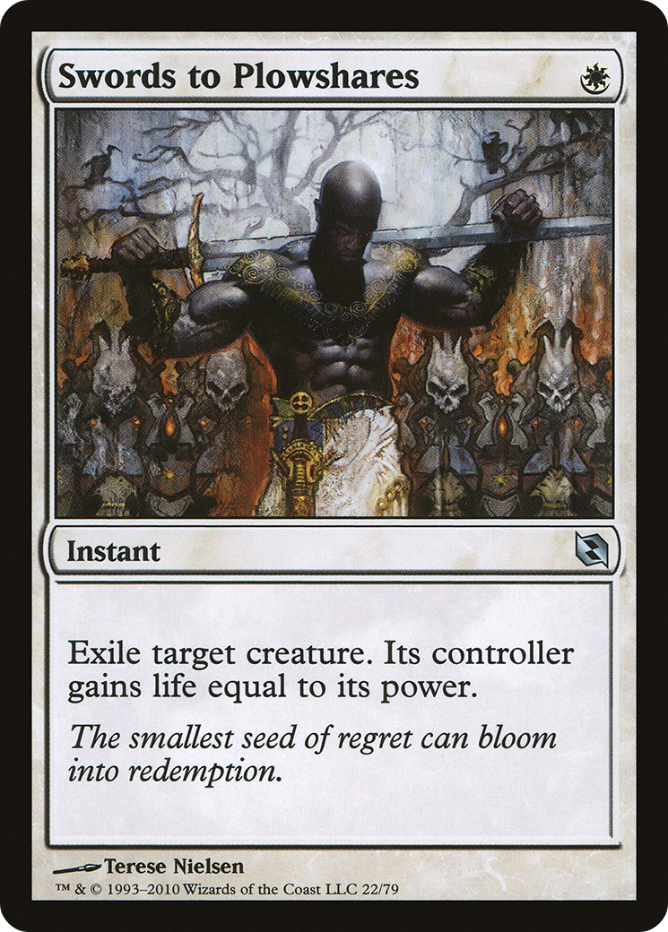 Swords to Plowshares (DDF-022) [Misc] Duel Decks: Elspeth vs. Tezzeret MTG Single Wizards of the Coast
