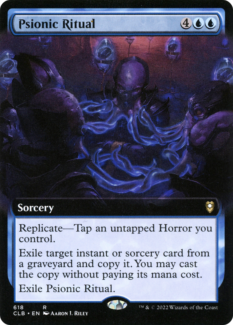 Psionic Ritual (CLB-618) [Commander Legends: Battle for Baldur's Gate] (Extended Art) MTG Single Wizards of the Coast