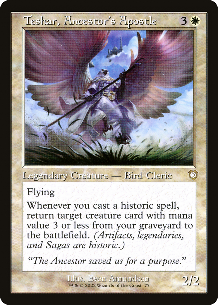 Teshar, Ancestor's Apostle (BRC-077) [The Brothers' War Commander] MTG Single Wizards of the Coast