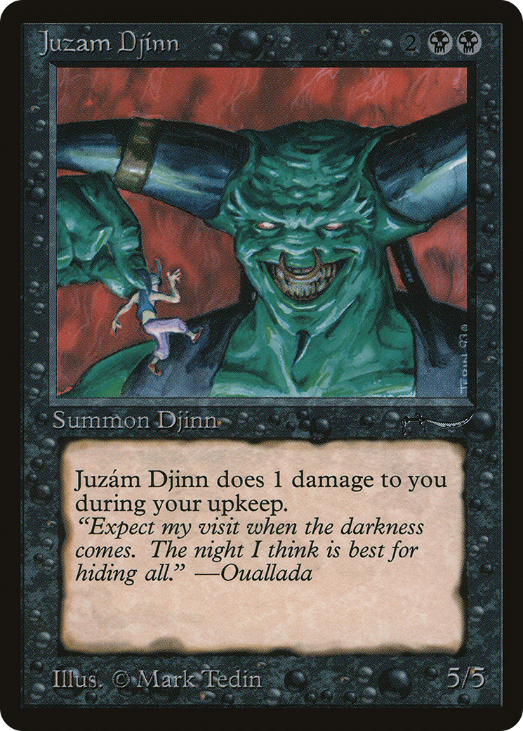 Juzám Djinn (ARN-029) [Oldschool] Arabian Nights MTG Single Wizards of the Coast