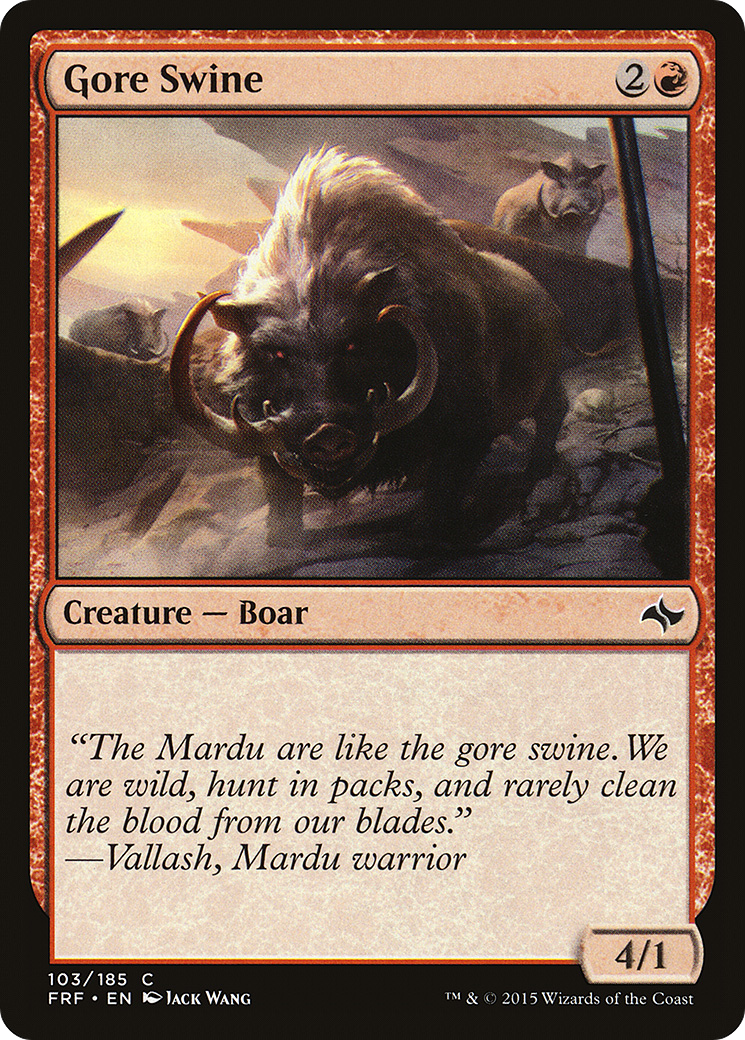 Gore Swine (FRF-103) [Fate Reforged] MTG Single Wizards of the Coast