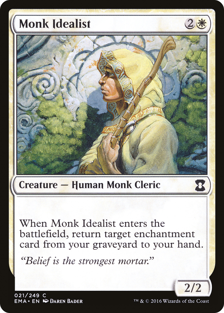 Monk Idealist (EMA-021) [Eternal Masters] Foil MTG Single Wizards of the Coast