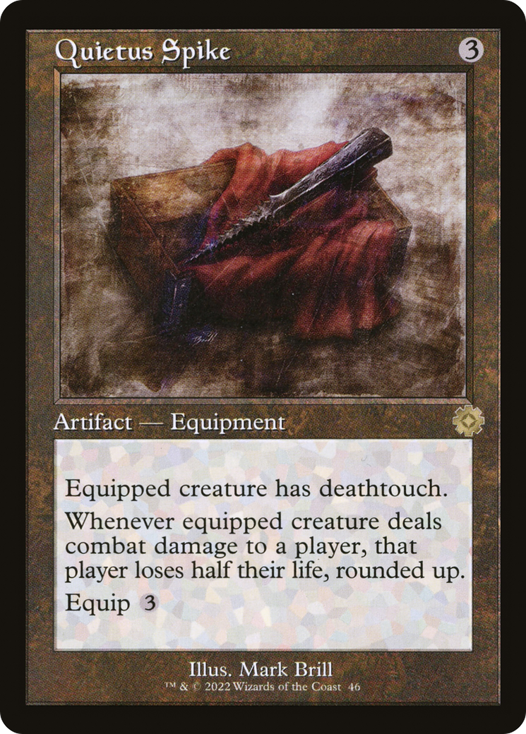 Quietus Spike (BRR-046) [The Brothers' War Retro Artifacts] Foil MTG Single Wizards of the Coast