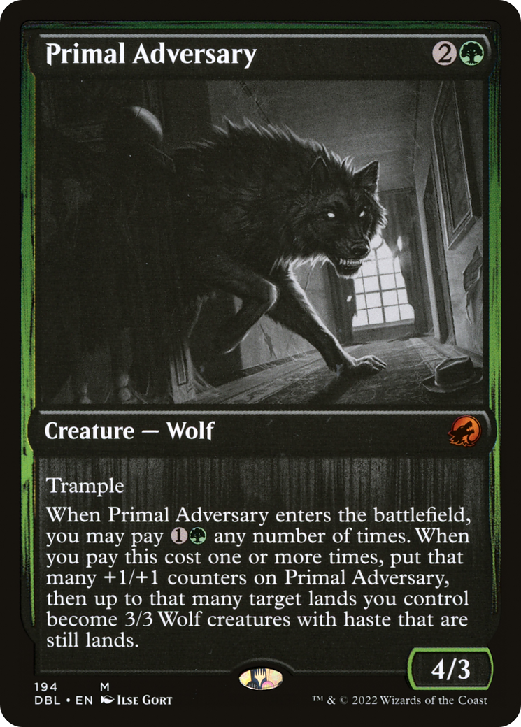 Primal Adversary (DBL-194) [Innistrad: Double Feature] MTG Single Wizards of the Coast