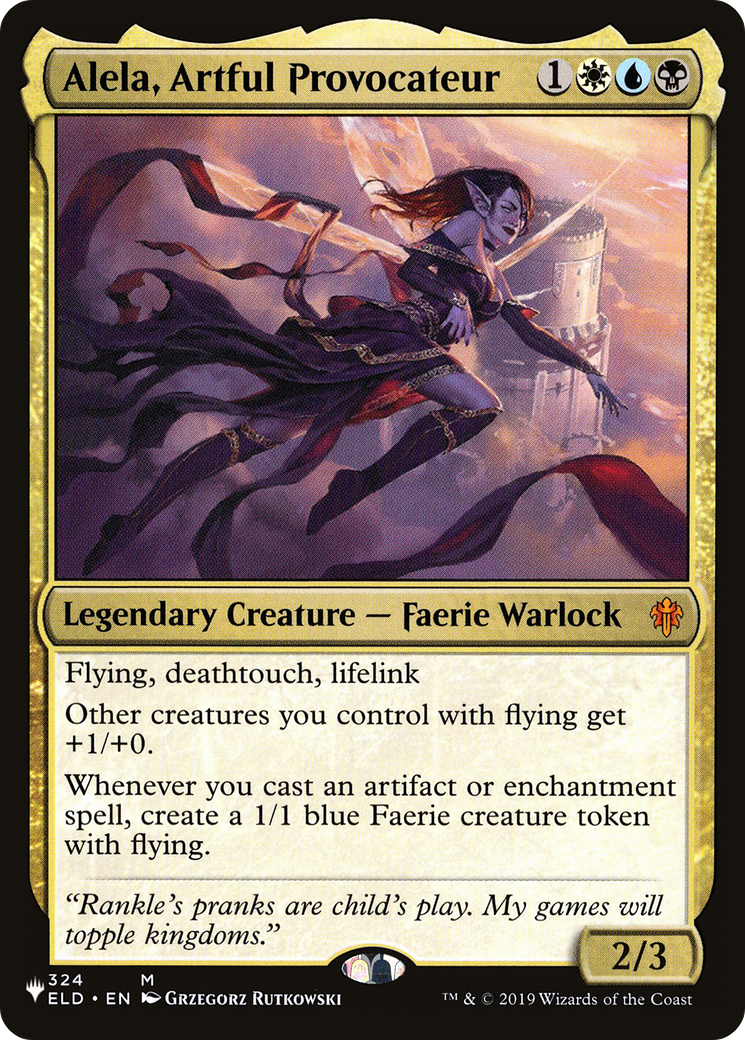 Alela, Artful Provocateur (LIST-324/269) [Mystery Booster] The List MTG Single Wizards of the Coast
