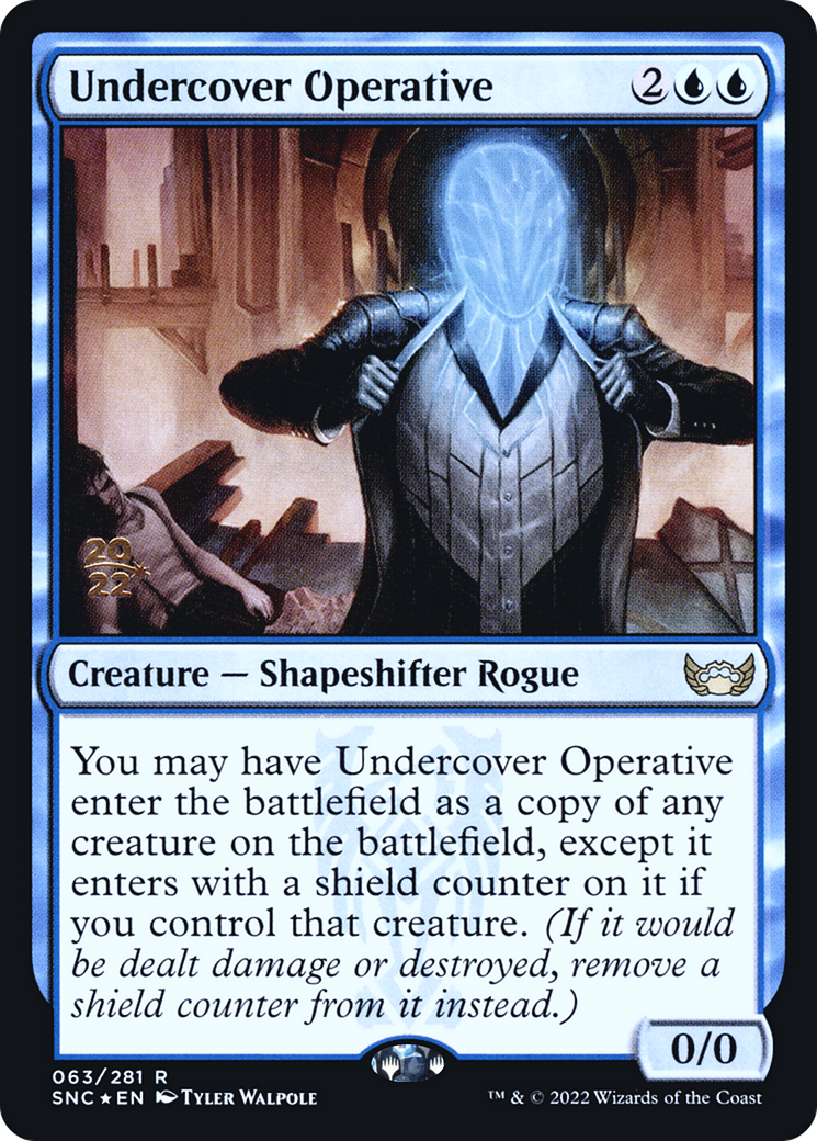 Undercover Operative (PRE-63S) [Streets of New Capenna Promos] Foil MTG Single Wizards of the Coast