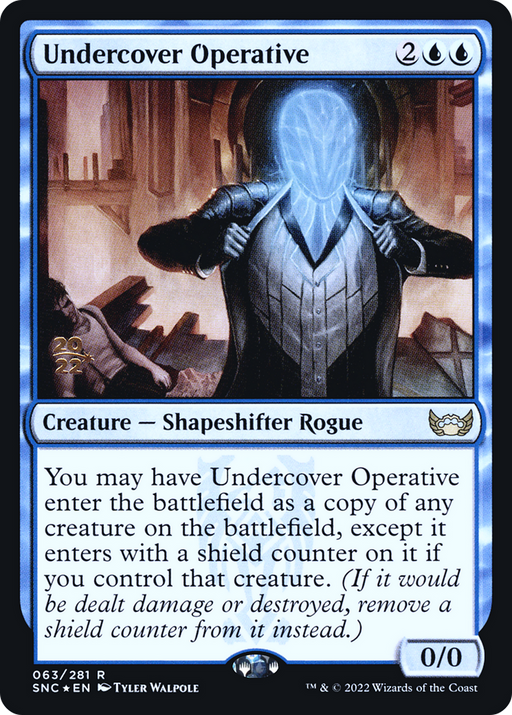 Undercover Operative (PRE-63S) [Streets of New Capenna Promos] Foil MTG Single Wizards of the Coast