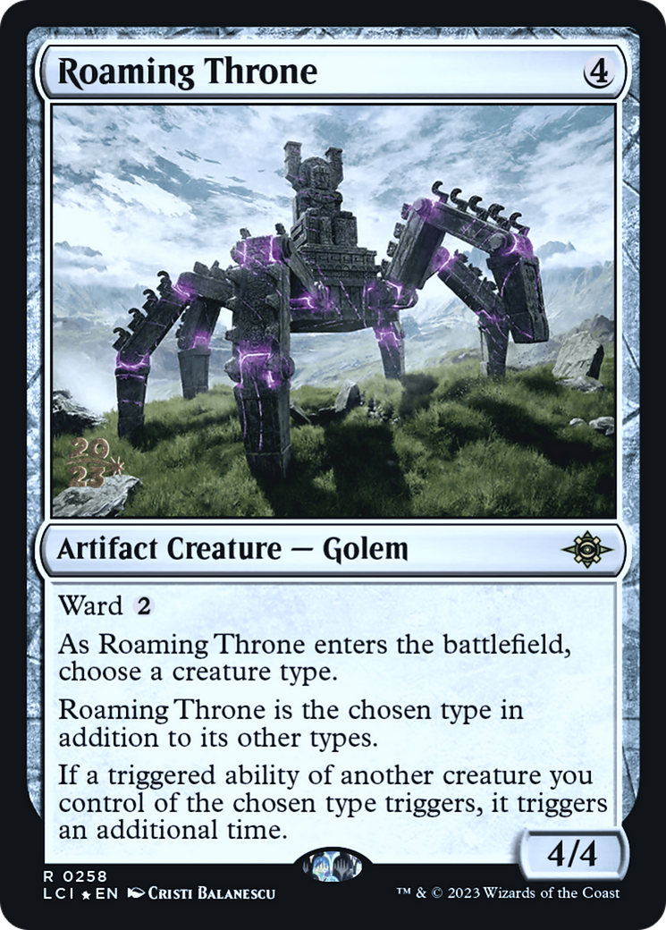 Roaming Throne (PRE-258) [The Lost Caverns of Ixalan Promos] Foil MTG Single Wizards of the Coast