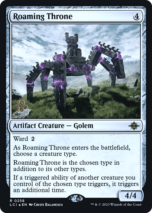 Roaming Throne (PRE-258) [The Lost Caverns of Ixalan Promos] Foil MTG Single Wizards of the Coast
