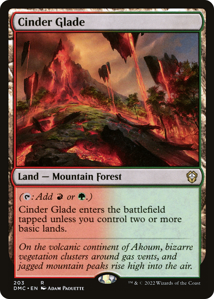 Cinder Glade (DMC-203) [Dominaria United Commander] MTG Single Wizards of the Coast