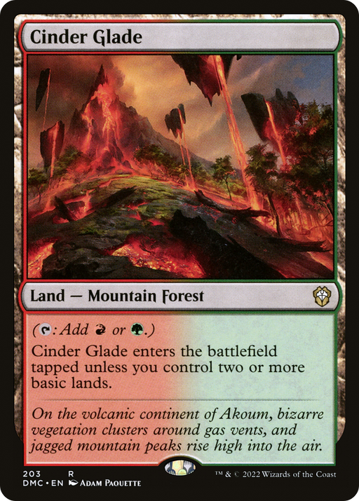 Cinder Glade (DMC-203) [Dominaria United Commander] MTG Single Wizards of the Coast