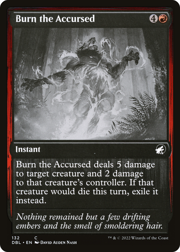 Burn the Accursed (DBL-132) [Innistrad: Double Feature] Foil MTG Single Wizards of the Coast