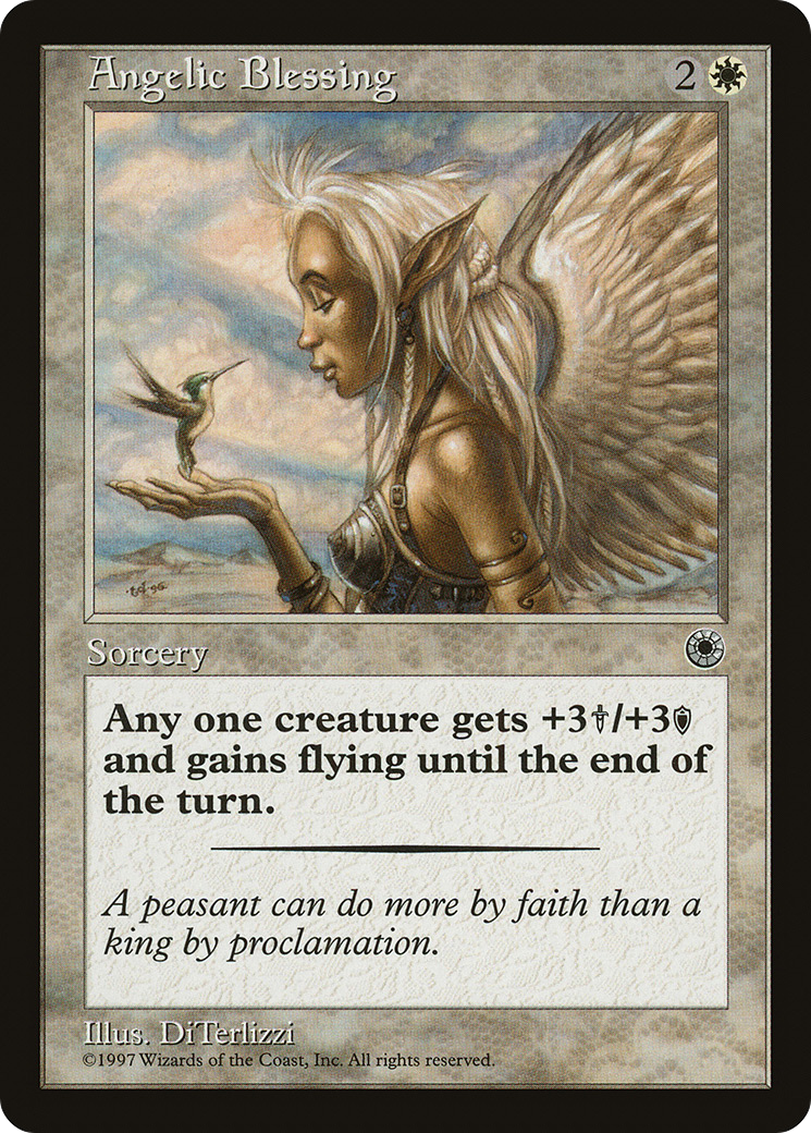 Angelic Blessing (POR-) [Misc] Portal MTG Single Wizards of the Coast