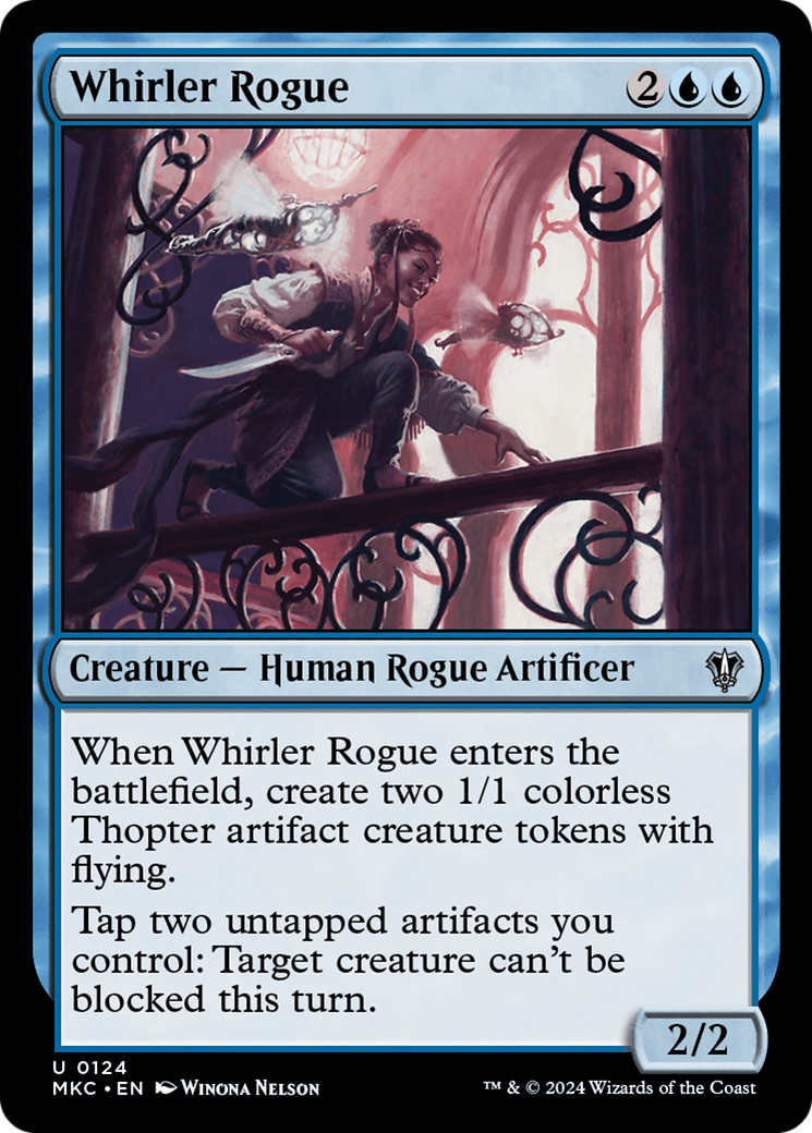 Whirler Rogue (MKC-124) [Murders at Karlov Manor Commander] MTG Single Wizards of the Coast