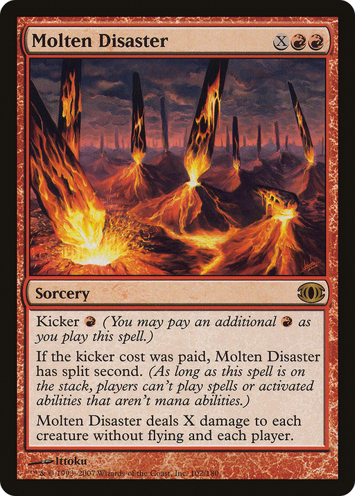 Molten Disaster (FUT-102) [Future Sight] MTG Single Wizards of the Coast