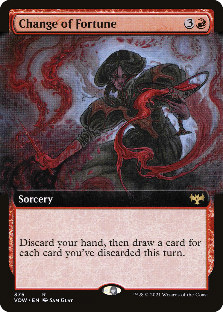 Change of Fortune (VOW-375) [Innistrad: Crimson Vow] (Extended Art) Foil MTG Single Wizards of the Coast