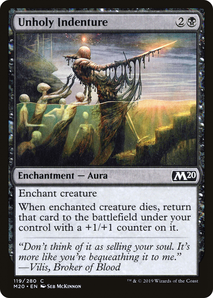 Unholy Indenture (M20-119) [Core Set 2020] Foil MTG Single Wizards of the Coast