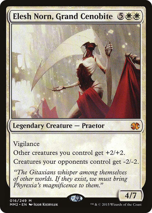 Elesh Norn, Grand Cenobite (MM2-016) [Modern Masters 2015] MTG Single Wizards of the Coast