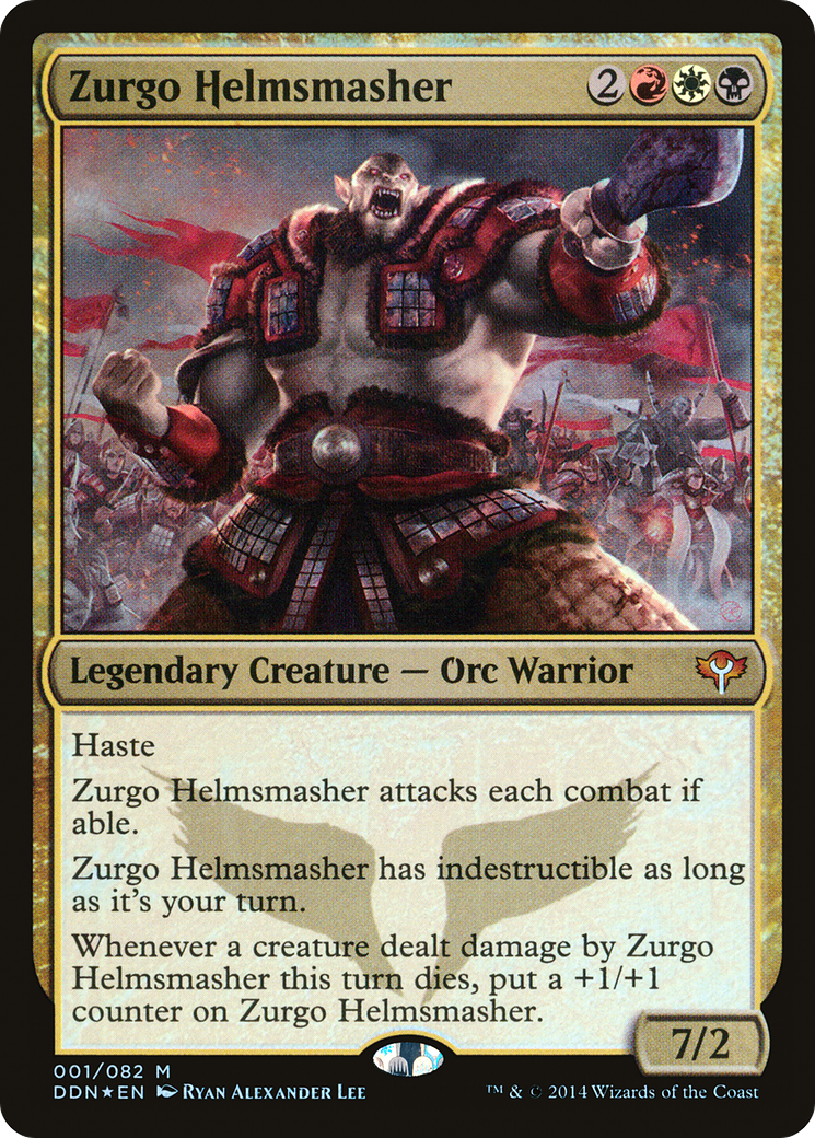 Zurgo Helmsmasher (DDN-001) [Misc] Duel Decks: Speed vs. Cunning MTG Single Wizards of the Coast