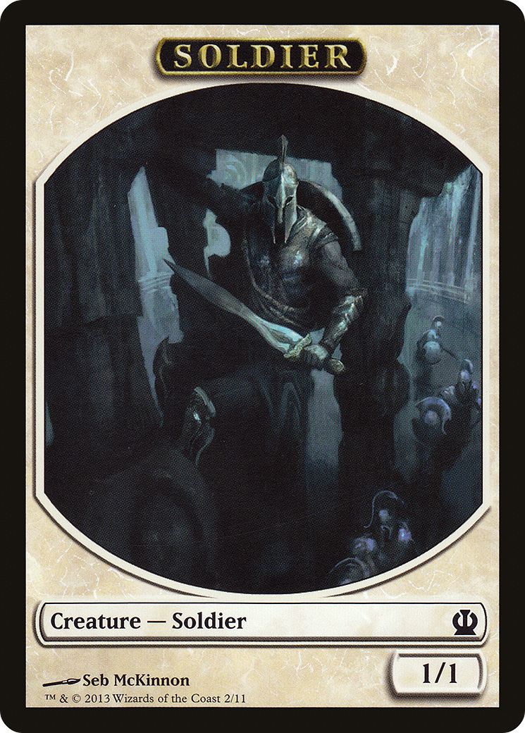 Soldier Token (McKinnon) (THS-002) [Tokens] Theros Tokens MTG Single Wizards of the Coast