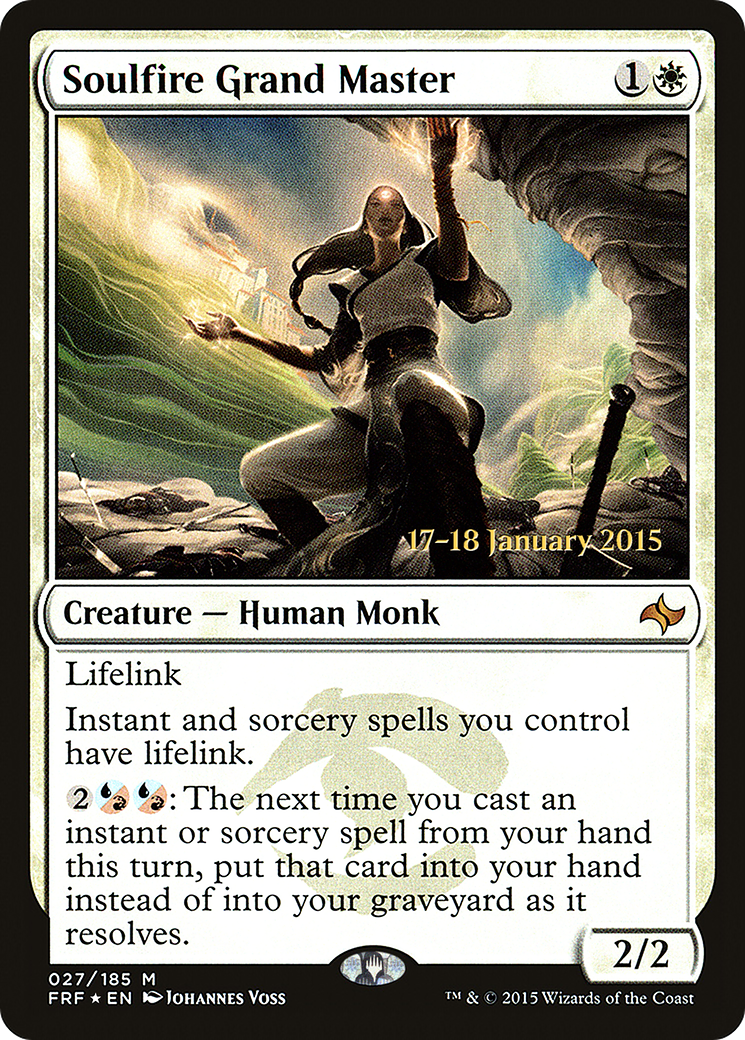 Soulfire Grand Master (PRE-027) [Fate Reforged Promos] Foil MTG Single Wizards of the Coast