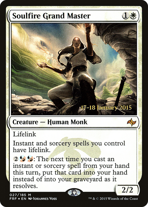 Soulfire Grand Master (PRE-027) [Fate Reforged Promos] Foil MTG Single Wizards of the Coast