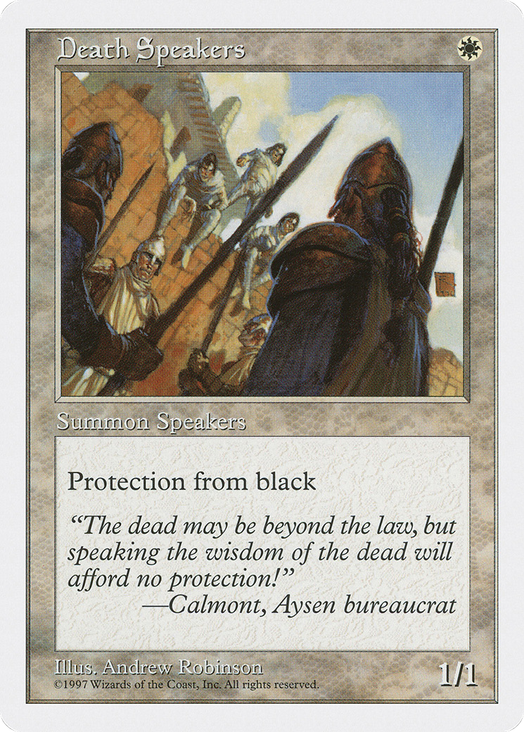 Death Speakers (5ED-) [Fifth Edition] MTG Single Wizards of the Coast