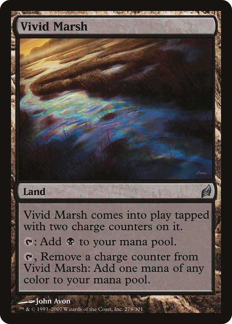 Vivid Marsh (LRW-278) [Lorwyn] Foil MTG Single Wizards of the Coast