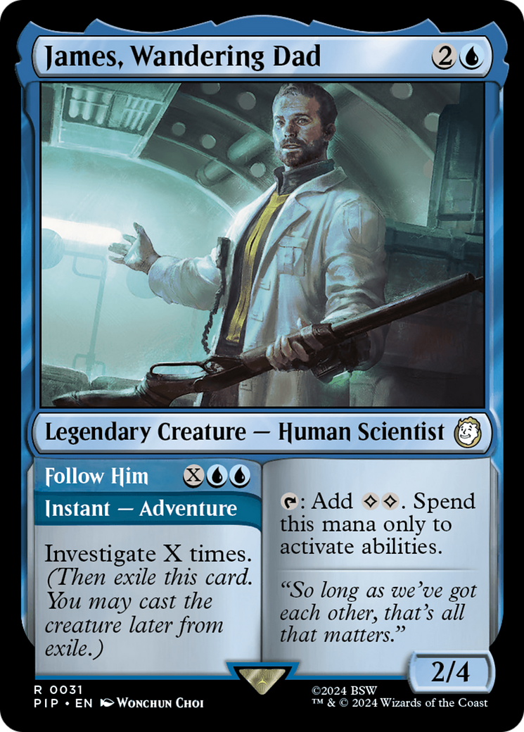 James, Wandering Dad (PIP-031) [Fallout] Foil MTG Single Wizards of the Coast