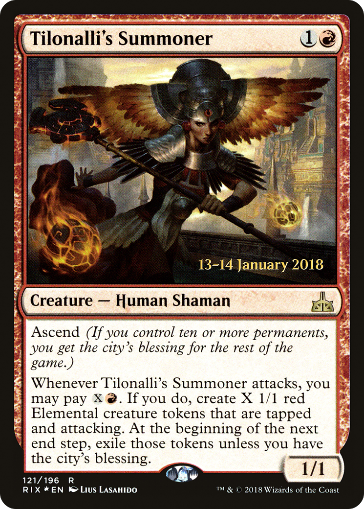 Tilonalli's Summoner (PRE-121) [Rivals of Ixalan Promos] Foil MTG Single Wizards of the Coast