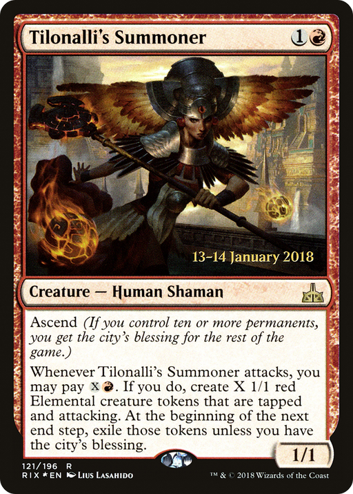 Tilonalli's Summoner (PRE-121) [Rivals of Ixalan Promos] Foil MTG Single Wizards of the Coast