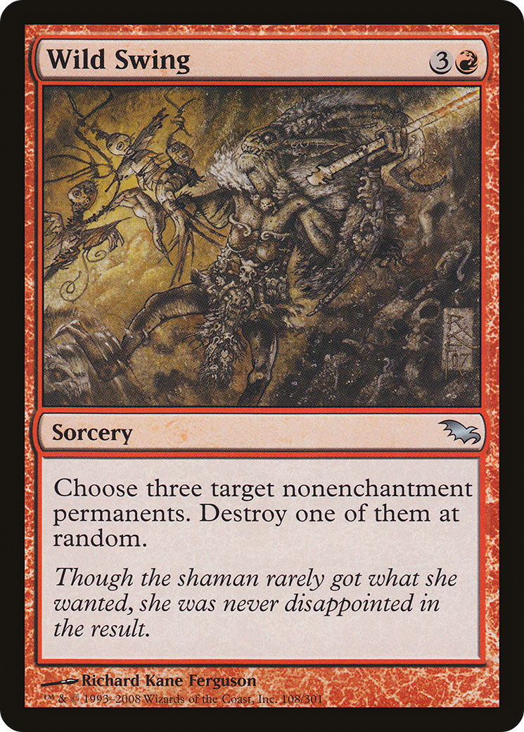 Wild Swing (SHM-108) [Shadowmoor] Foil MTG Single Wizards of the Coast