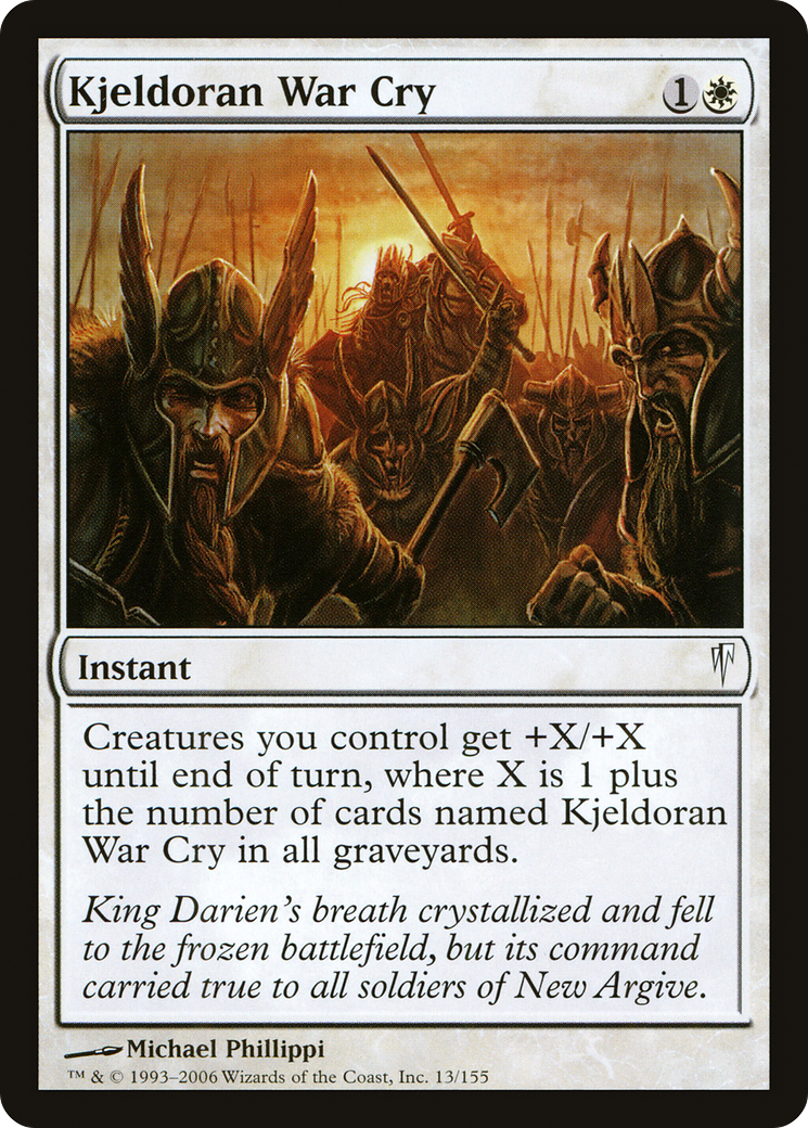Kjeldoran War Cry (CSP-013) [Coldsnap] Foil MTG Single Wizards of the Coast